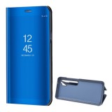 Xiaomi Mi Note 10 Lite, Oldalra nyíló tok, hívás mutatóval, Smart View Cover, kék (utángyártott) (RS96790) - Telefontok