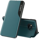 Xiaomi Poco F4 GT, Oldalra nyíló tok, stand, hívás mutatóval, Wooze FashionBook, zöld (123356) - Telefontok