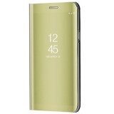Xiaomi Poco M3, Oldalra nyíló tok, hívás mutatóval, Smart View Cover, arany (utángyártott)