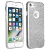 Xiaomi Redmi A3, Szilikon tok, csillogó, Forcell Shining, ezüst