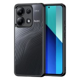 Xiaomi Redmi Note 13 5G hátlaptok, telefon tok, kamera védelemmel, műanyag, fekete, Dux Ducis Aimo