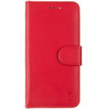Xiaomi Redmi Note 14 Pro Plus 5G (Global), Oldalra nyíló tok, stand, kártyatartóval, csatos, Tactical Field Notes, piros
