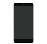 Xiaomi Redmi Note 3 kompatibilis LCD modul kerettel, OEM jellegű, fekete, Grade S+