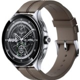 Xiaomi Watch 2 Pro bluetooth okosóra ezüst (silver) barna bőr pánttal (brown leatherband)