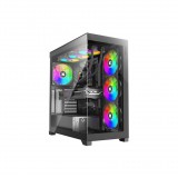 Xilence Gaming Series XG171 Xilent Gleam számítógépház - 4db 140mm-es ARGB + 1db 120mm-es GPU ventilátor mellékelve (X818.ARGB)