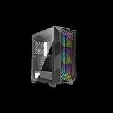 Xilence Xilent Breeze II XG181 Midi Torony Számítógépház - Fekete (X812.ARGB)