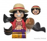 Xinluo District Tangrui Lighting Store One Piece - Luffy Wano battle outfit jellegű mini figura