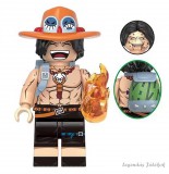 Xinluo District Tangrui Lighting Store One Piece - Portgas D. Ace jellegű mini figura kiegészítőkkel