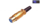 XLR ajzat • 3 pólusú 3 pólusú Aranyozott Fém kivitel