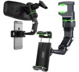 XO C107 autós tartó (visszapillantó tükörre, 360°, 60-100mm széles) FEKETE