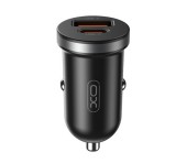 XO CC56 autós töltő USB+Type-C aljzat (30W, PD gyorstöltő) FEKETE