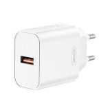 XO CE33 hálózati töltő adapter (USB-A aljzat, 18 W, fehér)