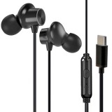 XO EP42 fekete vezetékes fülhallgató, headset, USB-C (Type-C) csatlakozóval