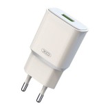 XO L92D USB-A hálózati töltő 18W fehér (L92DEU) - Töltők