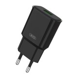 XO L92D USB-A hálózati töltő 18W fekete (L92D Black) - Töltők
