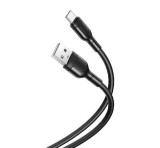 XO NB212 USB-A - Type-C adatkábel, 1m, fekete