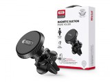 XO univerzális szellőzőrácsba illeszthető mágneses autós tartó - XO C122 Magnetic Suction Phone Holder - fekete