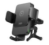 XO WX041 autós tartó (szellőzőre, 360°, gravitációs, 15W, wireless, 4.7-6,7" méret) FEKETE