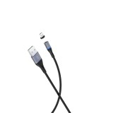 XOP NB125 USB-A - Lightning mágneses kábel fekete (XOP-NB125-LIGHTN-BK) (XOP-NB125-LIGHTN-BK) - Adatkábel
