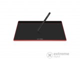 XP-PEN Grafikus tábla - DECO FUN L_R (10"x6,3", 5080 LPI, PS 8192, 220 RPS, USB-C) piros