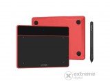 XP-PEN Grafikus tábla - DECO FUN S_R (6,3"x4", 5080 LPI, PS 8192, 220 RPS, USB-C) piros