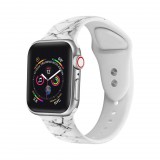 Xpro Apple watch 38/40mm nyomtatott szilikon szíj márvány mintás (124525) (XP124525) - Szíj