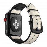 Xpro Apple Watch 42/44mm szilikon/bőr szíj fehér  (117642) (X117642) - Szíj