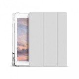 XPRO Smart Book tok pencil tartóval és teljesen átlátszó szilikon hátlappal szürke Apple Ipad 10,9" (2022) 10. generációs készülékhez