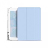 XPRO Smart Book tok pencil tartóval és teljesen átlátszó szilikon hátlappal világoskék Apple Ipad 10,9" (2022) 10. generációs készülékhez