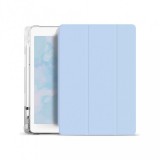 XPRO Smart Book tok pencil tartóval és teljesen átlátszó szilikon hátlappal világoskék Apple Ipad 9,7" 2017 készülékhez