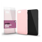 Xprotector Matte ultra vékony szilikon hátlap tok, Samsung Galaxy A22 5G, púder pink