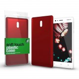 Xprotector Soft Touch Nokia 3 plasztik tok, piros (114129) (XP114129) - Telefontok