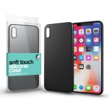 Xprotector Soft Touch Silicone Apple iPhone X tok fekete (114304) (x114304) - Telefontok