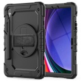 Xprotector Tech-Protect Solid360 Fekete Armor tok Samsung Galaxy Tab S9 FE 10,9" készülékhez