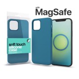 Xprotector XPRO™ MagSafe rögzítésű Soft Touch Szilikon tok Apple Iphone 13 Pro készülékhez - cinegekék