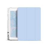 Xprotector XPRO™ Smart Book tok pencil tartóval és teljesen átlátszó szilikon hátlappal világoskék Apple Ipad 10,2" 2019 készülékhez