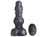 XR Brands Cyborg cock - lökő robotvibrátor távirányítóval (ezüst)