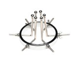 XR Brands Oculus - rozsdamentes acél tágító (ezüst)