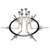 XR Brands Oculus - rozsdamentes acél tágító (ezüst)