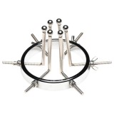 XR Brands Oculus - rozsdamentes acél tágító (ezüst)