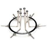 XR Brands Oculus - rozsdamentes acél tágító (ezüst)