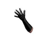 XR Brands Pleasure Fister - textúrált öklöző kesztyű (fekete)