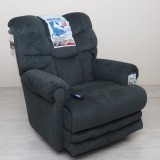 XXL motoros TV fotel - nagy kényelmes fotel zöldeskék szövet kárpittal raktárról - Malone