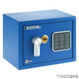 Yale mini széf elektronikus számzárral, kék