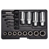 YATO 17 részes roncsolt csavarfej és törtcsavar kiszedő készlet