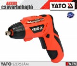 Yato akkumulátoros csavarbehajtó 3,6V - 3,0 Nm - elektromos kisgép