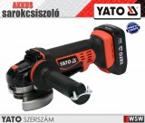 Yato akkumulátoros sarokcsiszoló M14 - 18V - elektromos kisgép