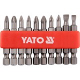 YATO Bithegy készlet 50mm 10 részes (5-6-PH1-PH2-PZ1-PZ2) (YT-0483)