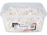 YATO Burkolatszintező kapocs 1 mm fugához, 5–14 mm lapvastagsághoz, 500 db (YT-36933)