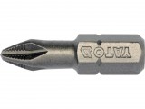 YATO Csavarhúzó bit készlet PH2, 25 mm, 1/4”, S2 acél, 10 db (YT-04752)